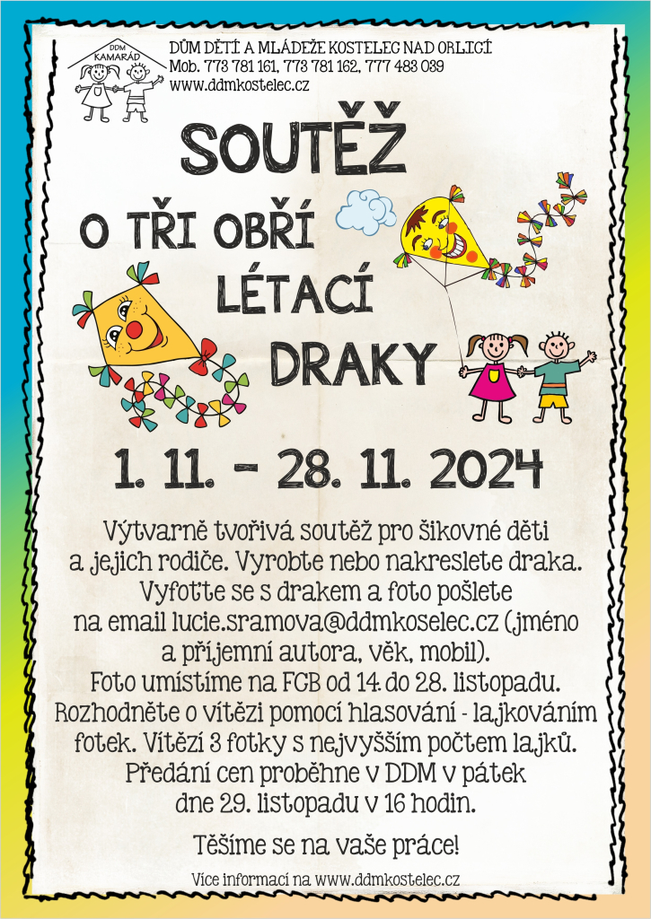 Soutěž o tři obří létající draky