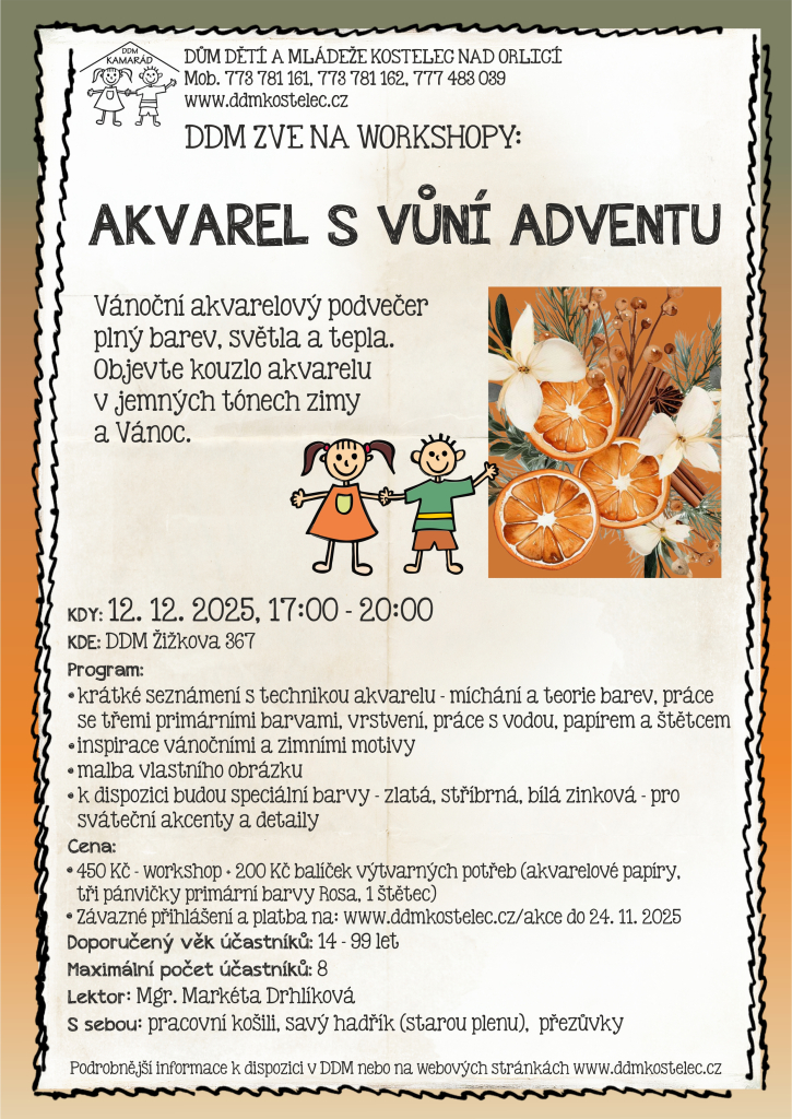 Workshop: Akvarel s vůní adventu