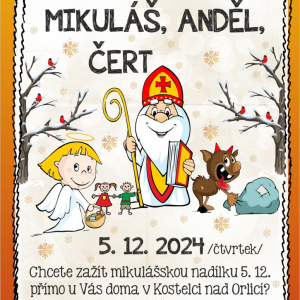 Mikuláš, čert, anděl (16-17 hod)