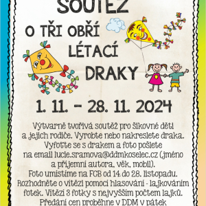 Soutěž o tři obří létající draky