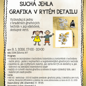 Workshop: Suchá jehla - grafika v rytém detailu