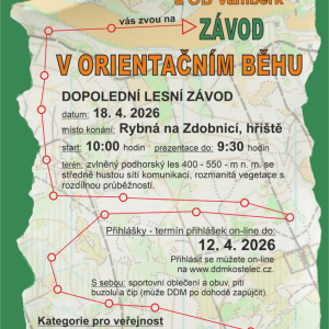 Závody v orientačním běhu - dopolední lesní závod